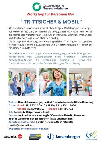Flyer "Trittsicher und mobil"
