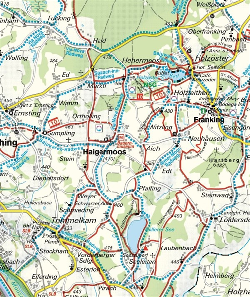 Haigermoos Wander- und Radwegkarte